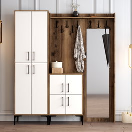 Hanah Home Berlin ABC Nogal y Blanco